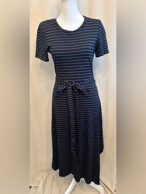 Club Monaco Striped Midi Dress | Size S